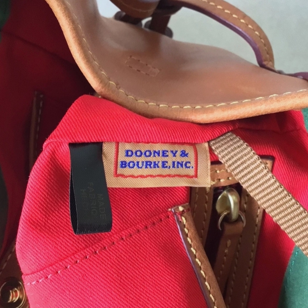 🤎🤍🤎 Dooney & Burke Satchel Elegant Brown Leather Handbag🤎🤍🤎 - Picture 12 of 16